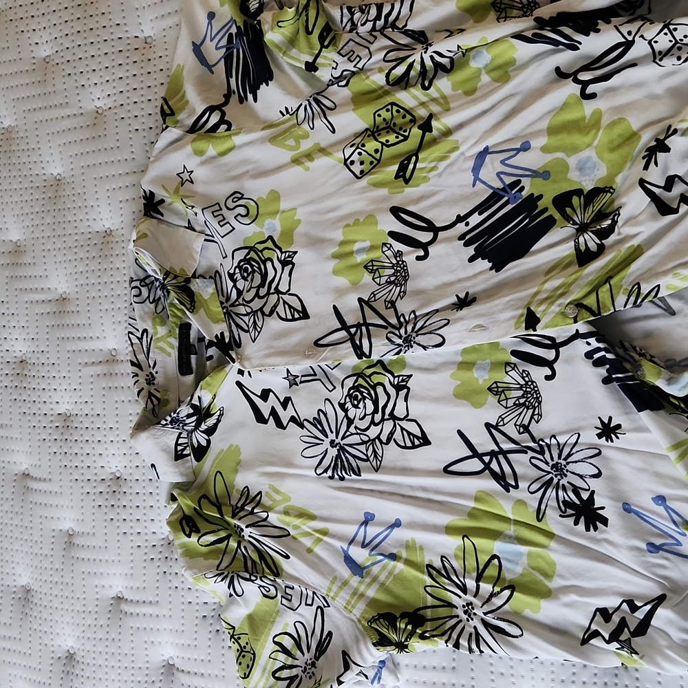 Button up floral shirt